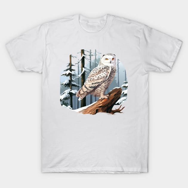 Snowy Owl T-Shirt by zooleisurelife
